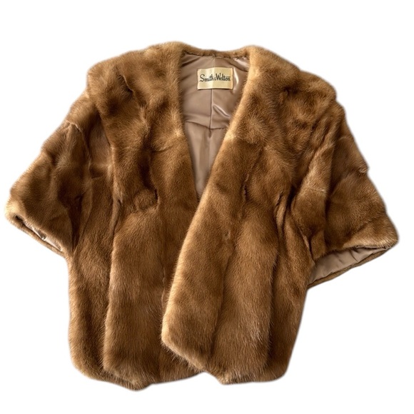 1950s smith and Welton  fur shrug top - Picture 1 of 7